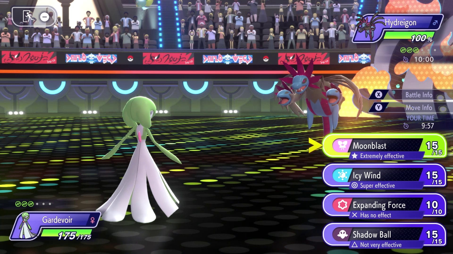 A screenshot from the game Pokémon Champions.