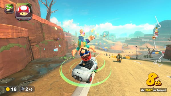 A screenshot from Mario Kart World on Nintendo Switch 2.