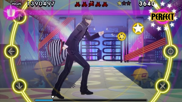 A screenshot from the game Persona 4: Dancing All Night for PlayStation 4.