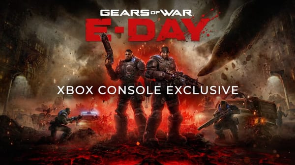 A screen grab from the Xbox livestream showing Gears of War: E-Day as an Xbox console exclusive.